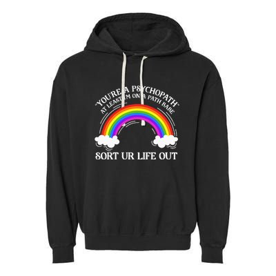 At Least IM On A Path Babe Garment-Dyed Fleece Hoodie