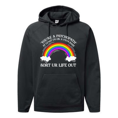 At Least IM On A Path Babe Performance Fleece Hoodie