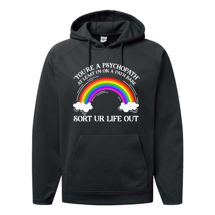 At Least IM On A Path Babe Performance Fleece Hoodie