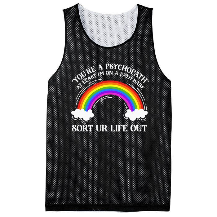 At Least IM On A Path Babe Mesh Reversible Basketball Jersey Tank