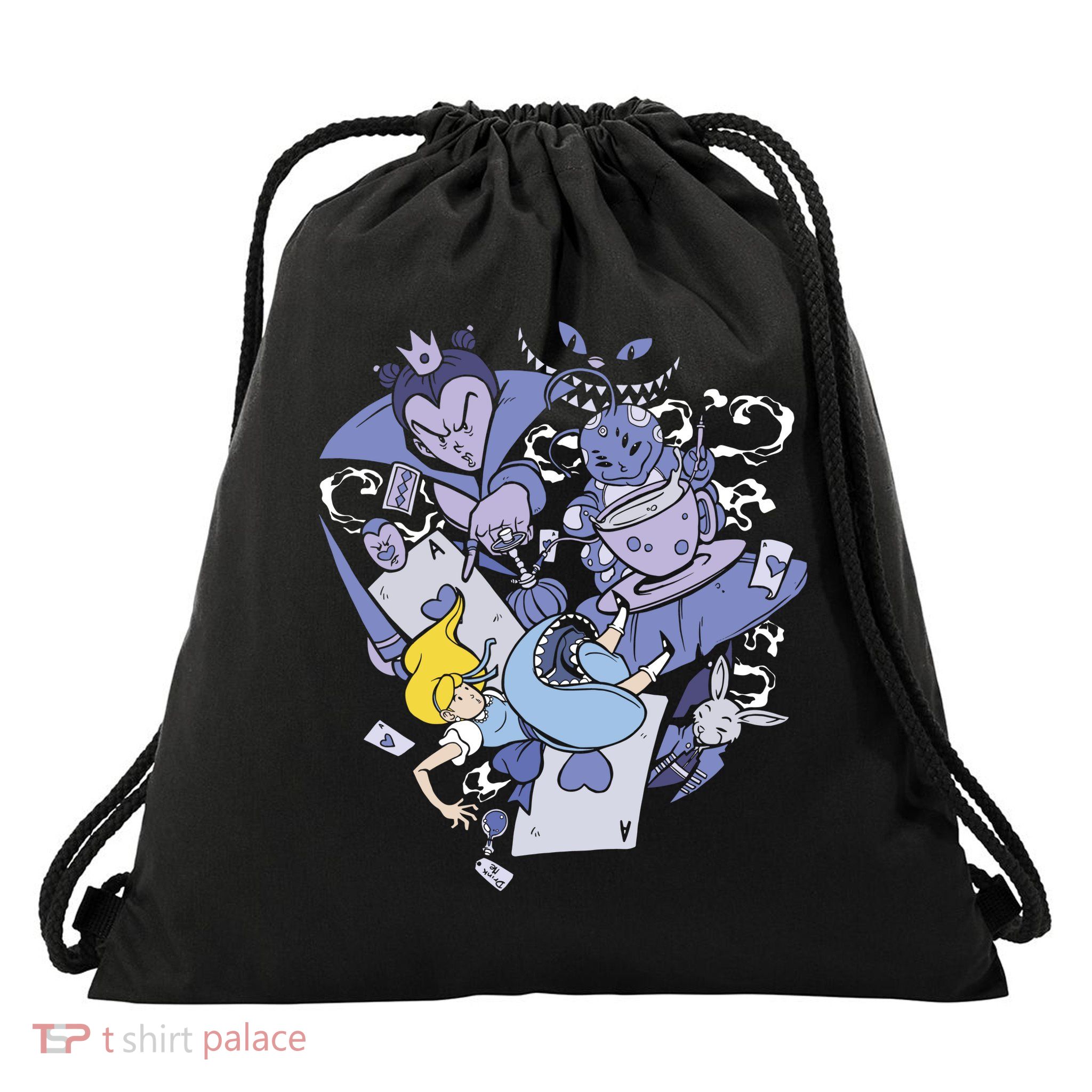 Alice In Wonderland Drawstring Bag