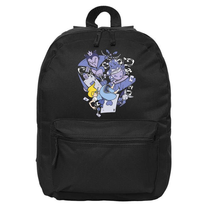 Alice In Wonderland 16 in Basic Backpack