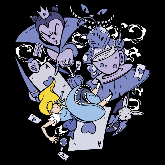 Alice In Wonderland 16 in Basic Backpack