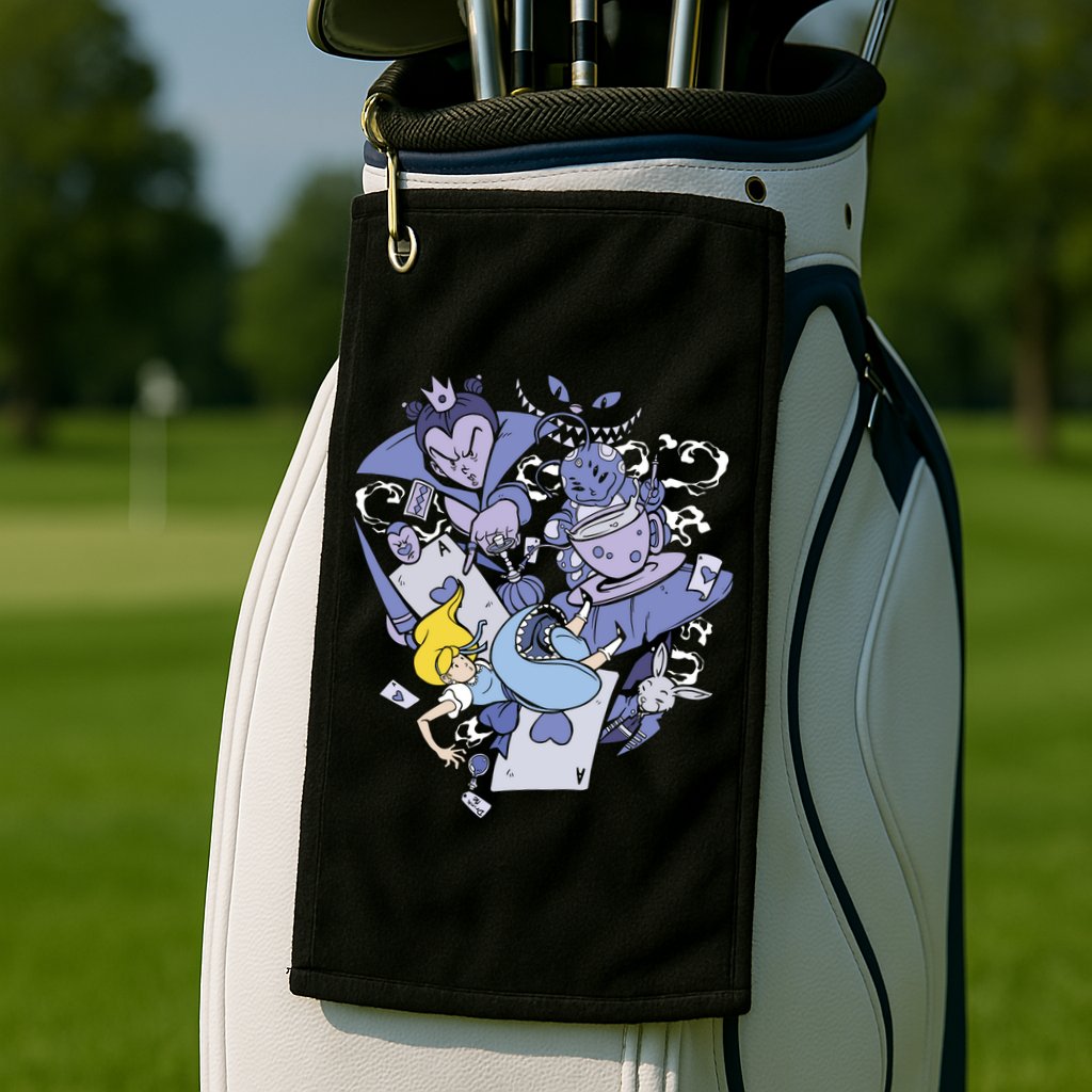 Alice In Wonderland Golf Towel