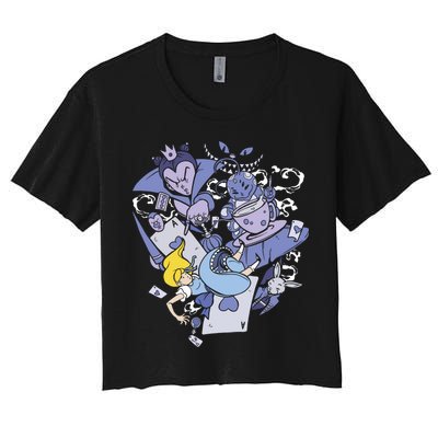 Alice In Wonderland Crop Top