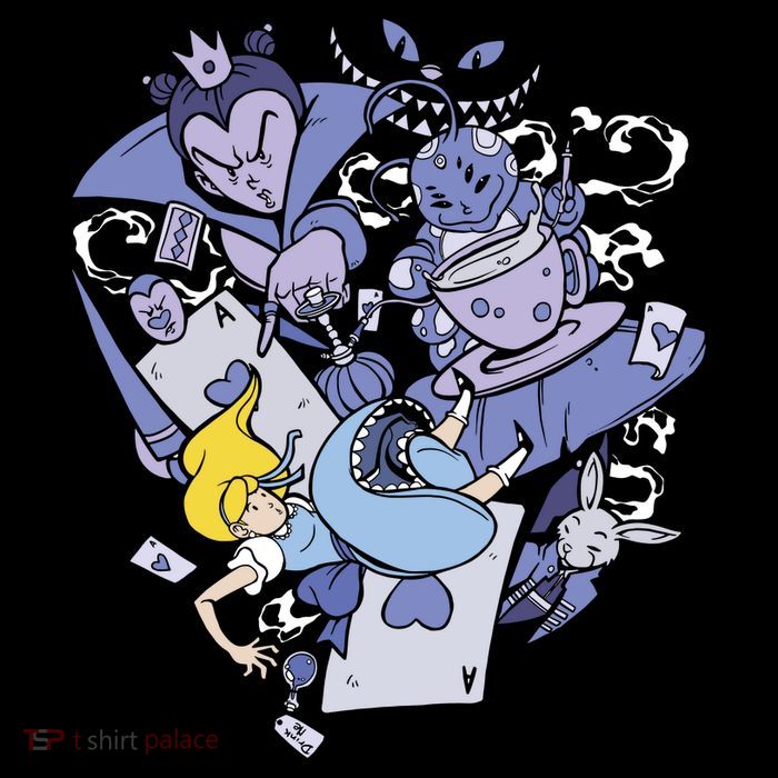 Alice In Wonderland Cropped Pullover Crew