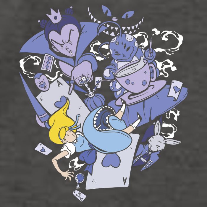 Alice In Wonderland Vector Backpack