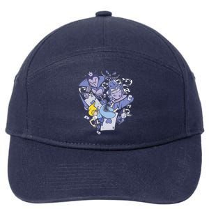 Alice In Wonderland 7-Panel Snapback Hat