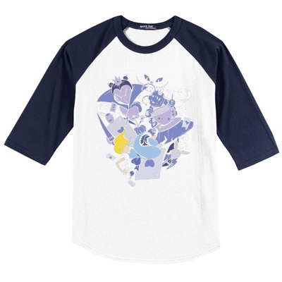 Alice In Wonderland Baseball Sleeve Shirt