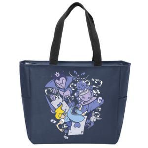 Alice In Wonderland Zip Tote Bag