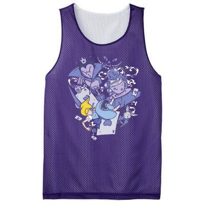 Alice In Wonderland Mesh Reversible Basketball Jersey Tank