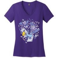 Alice In Wonderland Women's V-Neck T-Shirt