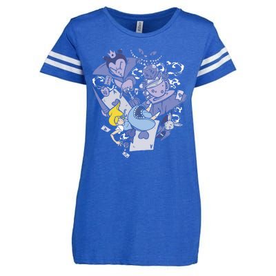 Alice In Wonderland Enza Ladies Jersey Football T-Shirt