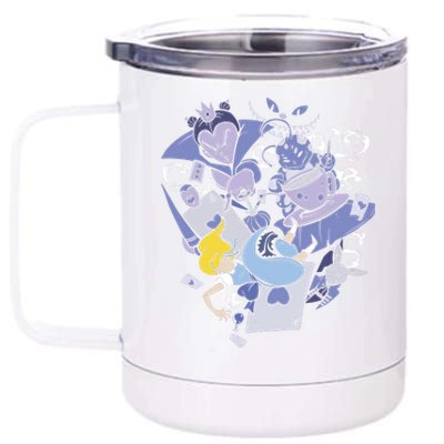 Alice In Wonderland 12 oz Stainless Steel Tumbler Cup