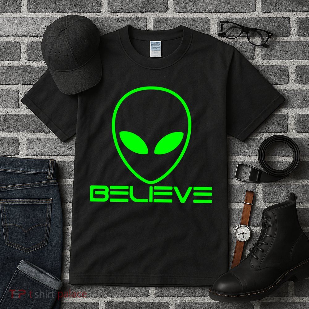 Alien Believe Funny Science Tall T-Shirt