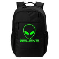 Alien Believe Funny Science Daily Commute Backpack