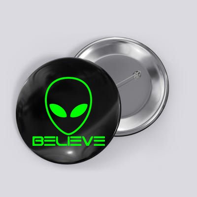 Alien Believe Funny Science Button