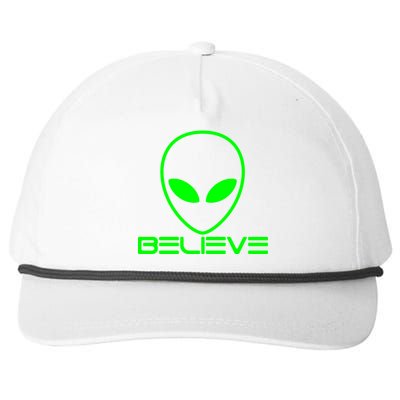 Alien Believe Funny Science Snapback Five-Panel Rope Hat