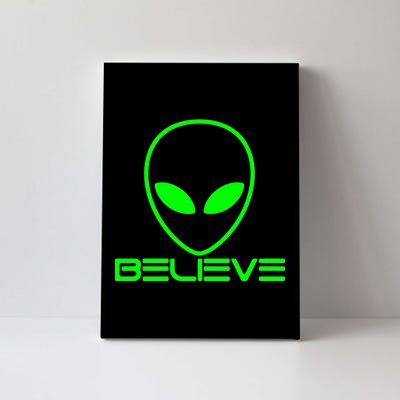 Alien Believe Funny Science Canvas