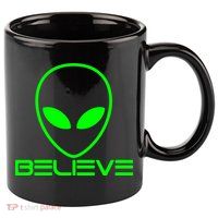 Alien Believe Funny Science 11oz C Handle Ceramic Mug
