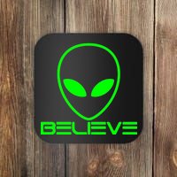 Alien Believe Funny Science Coaster