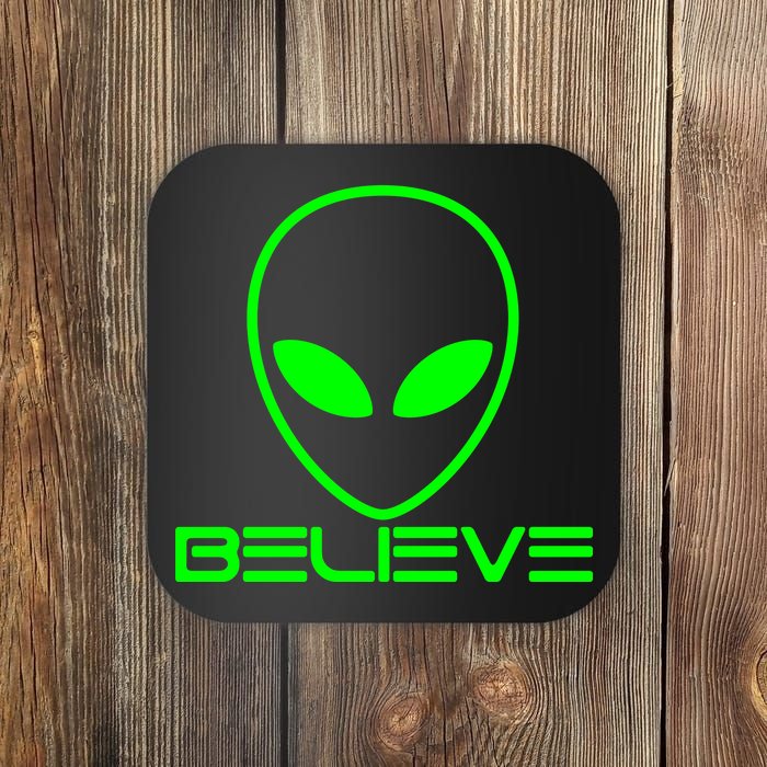 Alien Believe Funny Science Coaster