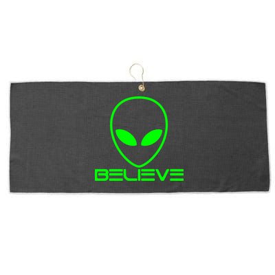 Alien Believe Funny Science Large Microfiber Waffle Golf Towel