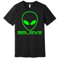 Alien Believe Funny Science Premium T-Shirt