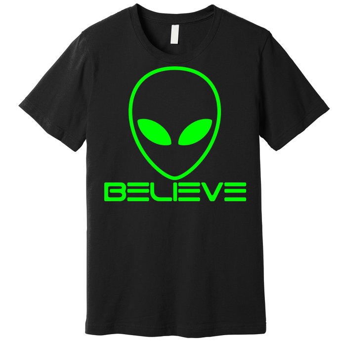 Alien Believe Funny Science Premium T-Shirt