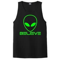 Alien Believe Funny Science PosiCharge Competitor Tank