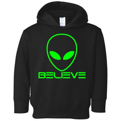 Alien Believe Funny Science Toddler Hoodie