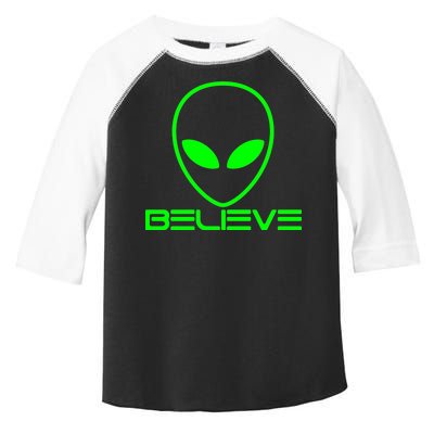 Alien Believe Funny Science Toddler Fine Jersey T-Shirt