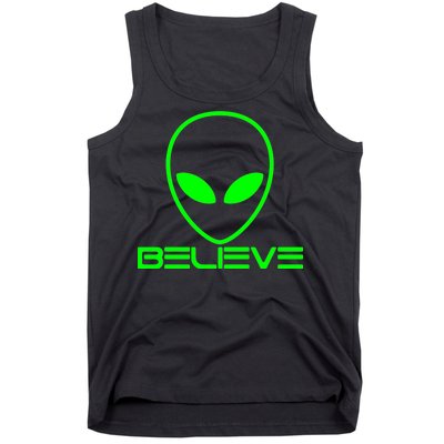 Alien Believe Funny Science Tank Top