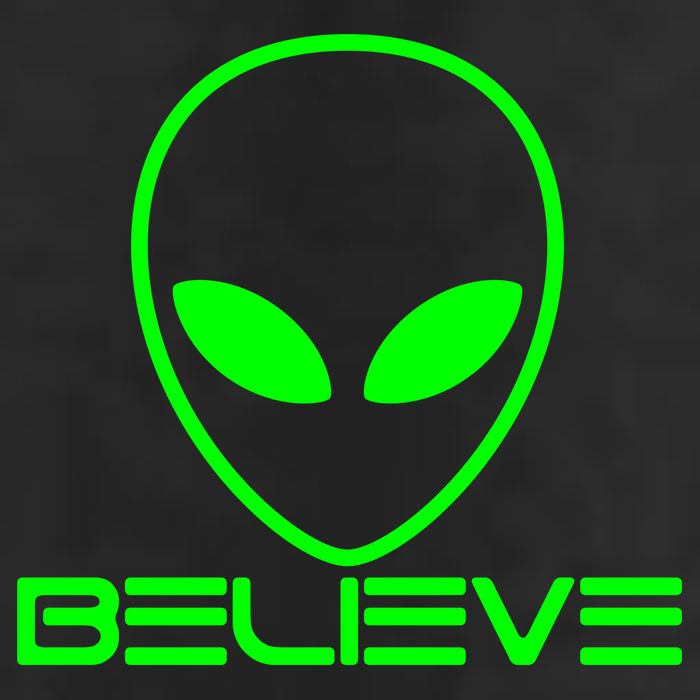 Alien Believe Funny Science Golf Towel