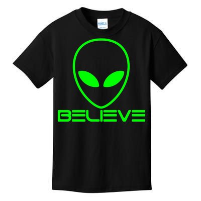 Alien Believe Funny Science Kids T-Shirt