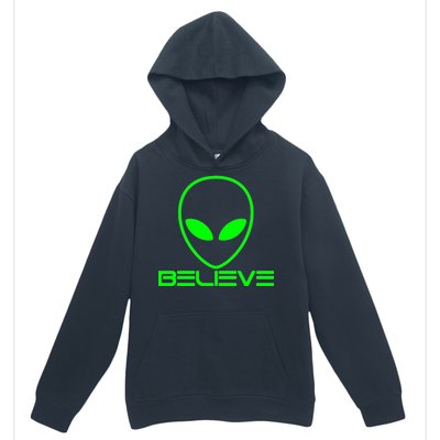 Alien Believe Funny Science Urban Pullover Hoodie