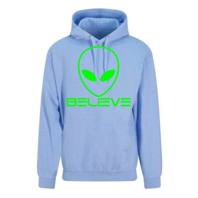 Alien Believe Funny Science Unisex Surf Hoodie