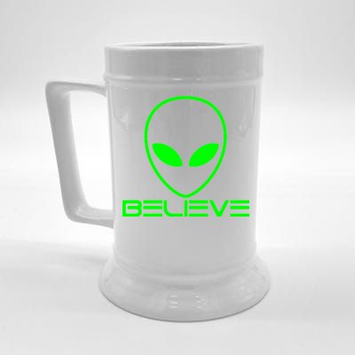 Alien Believe Funny Science Beer Stein