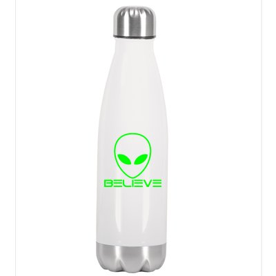 Alien Believe Funny Science Stainless Steel Insulated Water Bottle