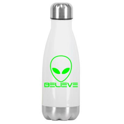 Alien Believe Funny Science Stainless Steel Insulated Water Bottle