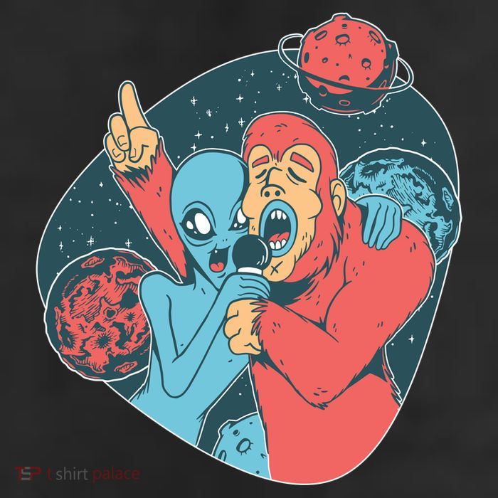 Alien Bigfoot Karaoke Trucker Hat