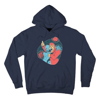 Alien Bigfoot Karaoke Hoodie