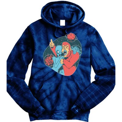 Alien Bigfoot Karaoke Tie Dye Hoodie