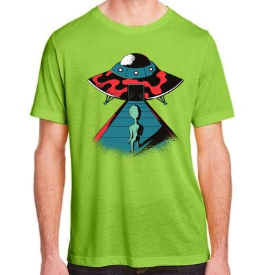 Alien Entering UFO Adult ChromaSoft Performance T-Shirt