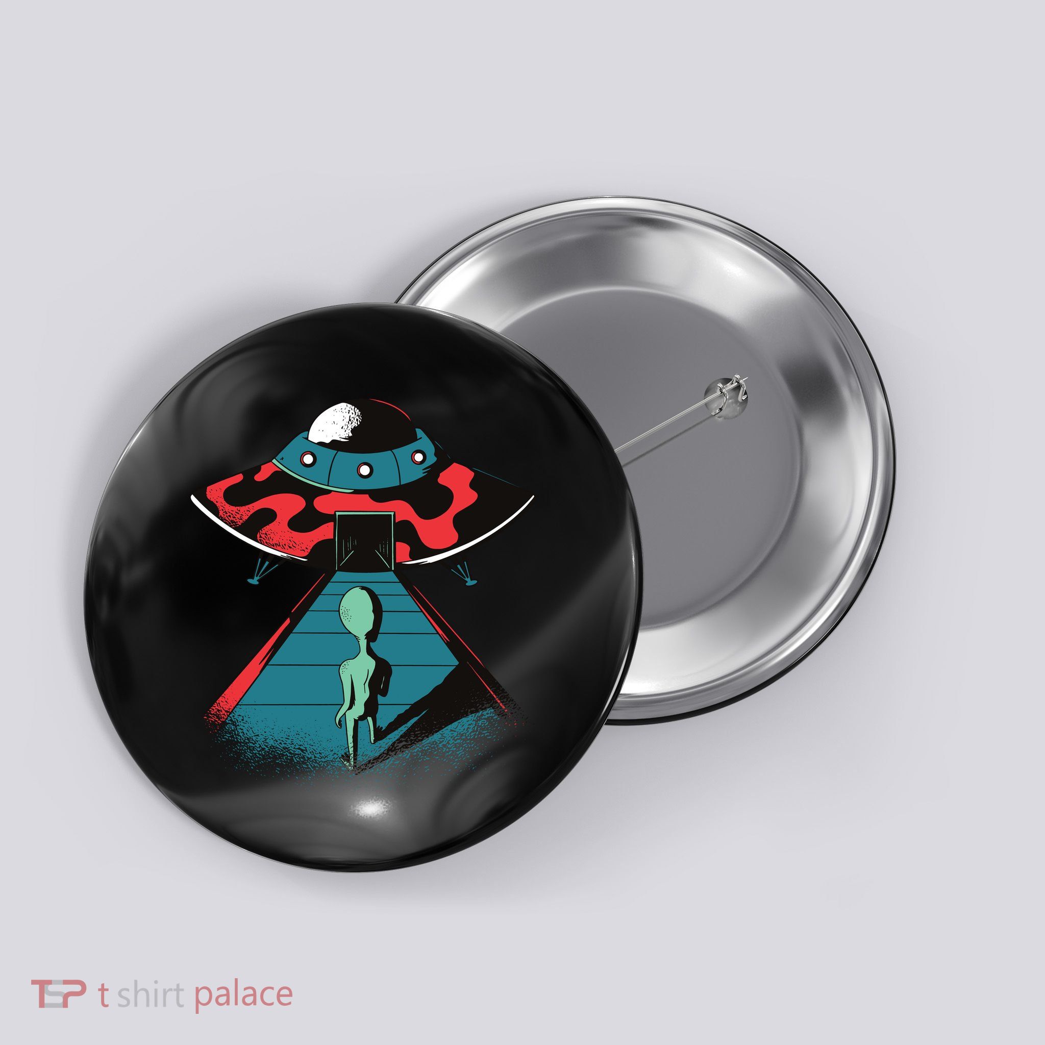 Alien Entering UFO Button