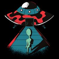 Alien Entering UFO Bucket Hat