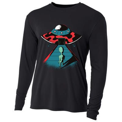 Alien Entering UFO Cooling Performance Long Sleeve Crew