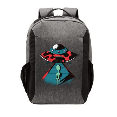 Alien Entering UFO Vector Backpack