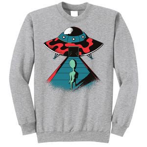 Alien Entering UFO Sweatshirt