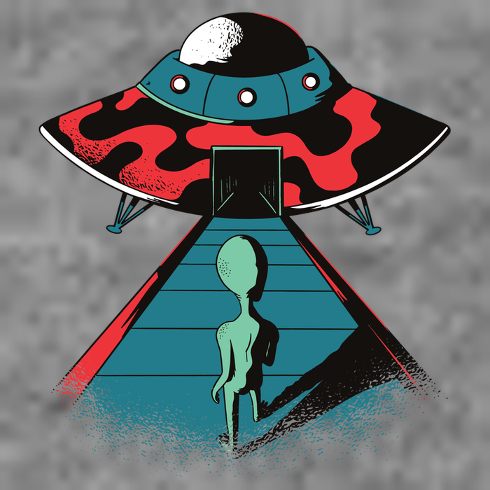 Alien Entering UFO Sweatshirt